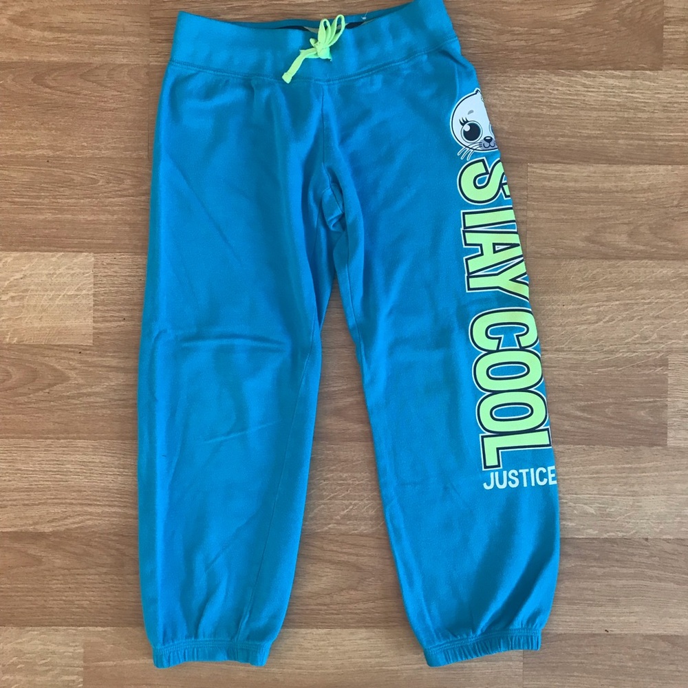 Blue Justice Sweatpants, Size 8